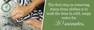 removing stains from clothing