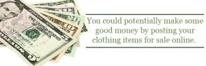 you can sell unwanted clothes online