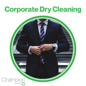 Corporate dry cleaning can help your business save time.