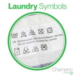 Laundry symbols commonly found on your clothing.